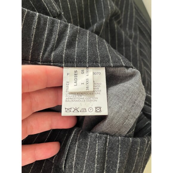 FABIANA FILIPPI CROPPED PINSTRIPE ELASTIC WAIST PANTS XXS - Picture 7 of 8